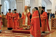 В среду Светлой седмицы наместник Оптиной пустыни совершил Литургию в Казанской Амвросиевской пустыни в Шамордине