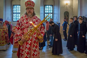 Митрополит Марк совершил Литургию в Спасо-Преображенском монастыре г. Рязани
