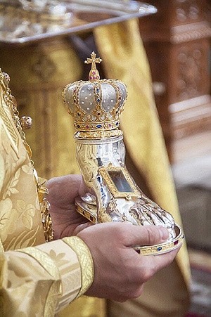 Высоко-Петровский монастырь получил в дар частицу мощей свт. Митрофана Воронежского