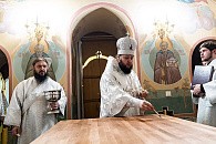 Архиепископ Подольский Аксий совершил великое освящение Сергиевского храма Белопесоцкого монастыря 