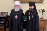 Наместник Андреевского монастыря награжден медалью прп. Епифания Премудрого II степени 