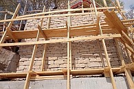 Завершается первый этап отделочных работ на береговой части Снетогорского монастыря в Пскове