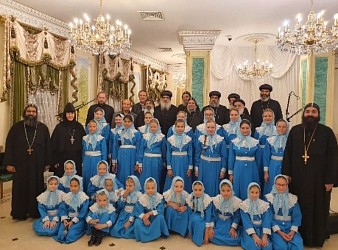 Делегация игуменов и насельников монастырей Египта, 2023 год