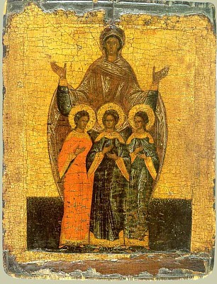 Веками на Русской земле возносились молитвы раннехристианским мученицам Вере, Надежде, Любови и матери их Софии