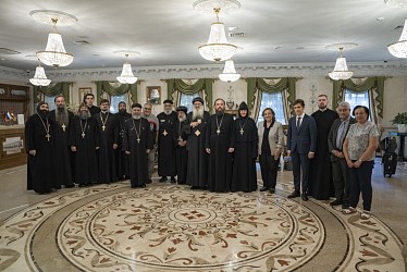 Представители Коптской Церкви в Покровской обители