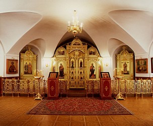 Первый этаж Покровского храма после реставрации