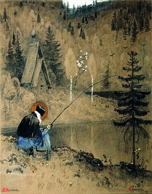 М.В. Нестеров. Святой Пафнутий Боровский. 1890 М.В. Нестеров. Святой Пафнутий Боровский. 1890
