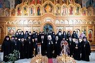 Глава Казахстанского митрополичьего округа совершил Литургию Преждеосвященных Даров с участием всех монашествующих Астанайской епархии